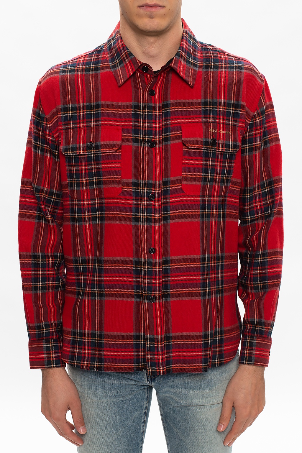IetpShops Germany - Checked shirt Saint Laurent - wool blazer with 